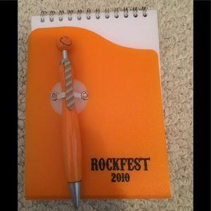 Rockfest 2010 gifting suite item pen/pad